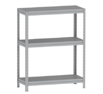 ESTANTE PESADA 1250x400 TRÊS PRATELEIRAS EM AÇO