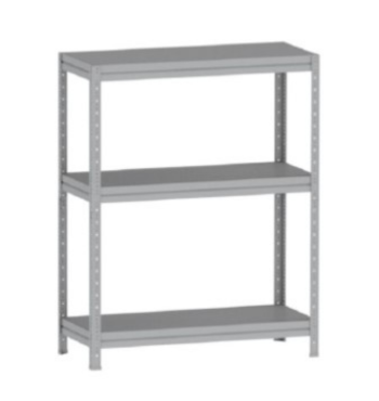 ESTANTE PESADA 1250x400 TRÊS PRATELEIRAS EM AÇO