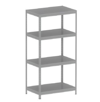 ESTANTE PESADA 1850x400 QUATRO PRATELEIRAS EM AÇO