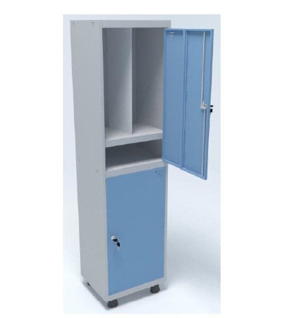 ROUPEIRO INSALUBRE PV 2 PORTAS DOBRADIÇA INTERNA