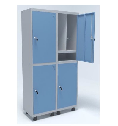 ROUPEIRO INSALUBRE PV 4 PORTAS DOBRADIÇA INTERNA