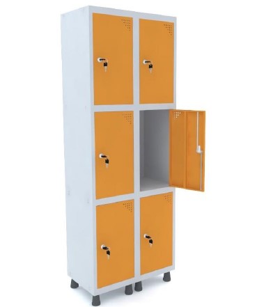 ROUPEIRO 6 PORTAS SOBREPOSTAS