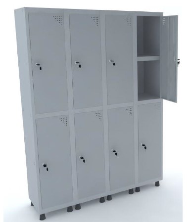 ROUPEIRO 8 PORTAS SOBREPOSTAS PRI