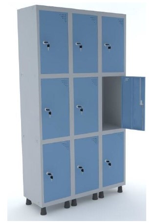 ROUPEIRO 9 PORTAS SOBREPOSTAS