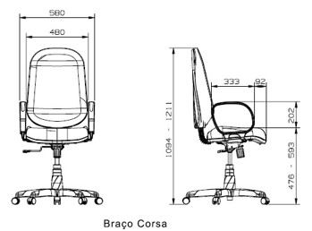 CADEIRA OPERATIVA PLUS PRESIDENTE - Imagem 3