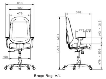 CADEIRA OPERATIVA PLUS PRESIDENTE - Imagem 2